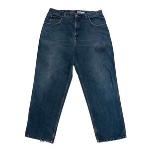 Vintage Anchor Blue Jeans Mens 38x32 Beyond Baggy Wide Leg Y2K Skater Distressed